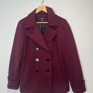 Liverpool Jeans Company Burgundy Peacoat, M